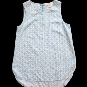 Michael Kors Light Blue Sleeveless Blouse
